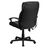 Massaging Leather Executive Office Chair - High Back, Swivel, Black - FLSH-BT-9578P-GG