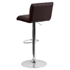 Faux Leather Adjustable Height Barstool - Brown - FLSH-CH-112010-BRN-GG