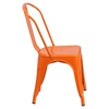 Metal Stackable Chair - Orange - FLSH-CH-31230-OR-GG