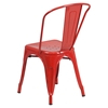 Metal Stackable Chair - Red - FLSH-CH-31230-RED-GG
