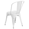 Metal Stackable Chair - White - FLSH-CH-31230-WH-GG