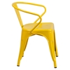 Metal Chair - with Arms, Yellow - FLSH-CH-31270-YL-GG