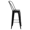 30" Metal Barstool - Black - FLSH-CH-31320-30GB-BK-GG