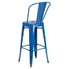 30" Metal Barstool - Blue - FLSH-CH-31320-30GB-BL-GG