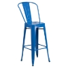 30" Metal Barstool - Blue - FLSH-CH-31320-30GB-BL-GG