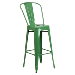 30" Metal Barstool - Green 