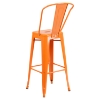 30" Metal Barstool - Orange - FLSH-CH-31320-30GB-OR-GG