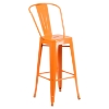 30" Metal Barstool - Orange - FLSH-CH-31320-30GB-OR-GG
