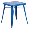3 Pieces 23.75" Square Metal Bar Set - Arm Chairs, Blue - FLSH-CH-31330-2-70-BL-GG