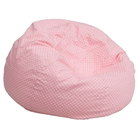 Oversized Dot Bean Bag Chair - Light Pink
