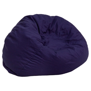 Oversized Solid Bean Bag Chair - Navy Blue 