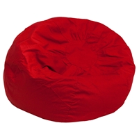 Oversized Solid Bean Bag Chair - Red