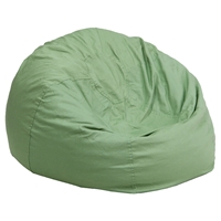 Small Solid Kid Bean Bag Chair - Green