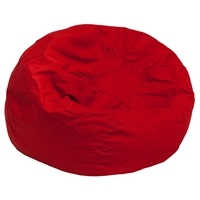 Small Solid Kid Bean Bag Chair - Red