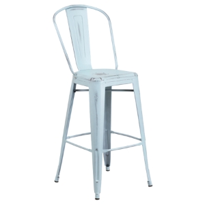 Metal Barstool - Dream Blue 