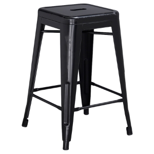 Backless Counter Stool - Black 