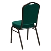 Hercules Series Stacking Banquet Chair - Crown Back, Gold Vein, Green - FLSH-FD-C01-GOLDVEIN-GN-GG