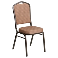 Hercules Series Stacking Banquet Chair - Crown Back, Gold