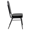 Hercules Series Stacking Banquet Chair - Crown Back, Silver Vein, Black - FLSH-FD-C01-SILVERVEIN-BK-VY-GG