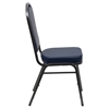 Hercules Series Stacking Banquet Chair - Crown Back, Navy, Silver Vein - FLSH-FD-C01-SILVERVEIN-NY-VY-GG