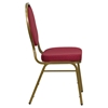 Hercules Series Teardrop Back Stacking Banquet Chair - Burgundy - FLSH-FD-C04-ALLGOLD-2804-GG