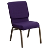 Hercules Series 18.5" Royal Fabric Stacking Church Chair - Purple - FLSH-FD-CH02185-GV-ROY-GG