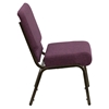 Hercules Series 21" Extra Wide Fabric Stacking Church Chair - Plum - FLSH-FD-CH0221-4-GV-005-GG