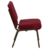 Hercules Series 21" Extra Wide Fabric Stacking Church Chair - Burgundy - FLSH-FD-CH0221-4-GV-3169-GG