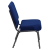 Hercules Series 21" Extra Wide Fabric Stacking Church Chair - Navy Blue - FLSH-FD-CH0221-4-SV-NB24-GG