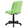 Quilted Faux Leather Task Chair - Mid Back, Swivel, Green - FLSH-GO-1691-1-GREEN-GG