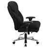 Hercules Series Big and Tall Executive Chair - Lumbar Support Knob, Swivel, Black Fabric - FLSH-GO-2085-GG