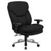Hercules Series Big and Tall Executive Chair - Lumbar Support Knob, Swivel, Black Fabric - FLSH-GO-2085-GG