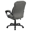 Executive Swivel Office Chair - High Back, Gray Microfiber - FLSH-GO-725-GY-GG