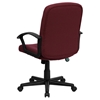 Executive Swivel Office Chair - Mid Back, Nylon Arms, Burgundy - FLSH-GO-ST-6-BY-GG