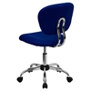 Mesh Swivel Task Chair - Mid Back, Blue - FLSH-H-2376-F-BLUE-GG