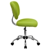 Mesh Swivel Task Chair - Mid Back, Apple Green - FLSH-H-2376-F-GN-GG