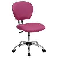 Mesh Swivel Task Chair - Mid Back, Pink