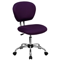 Mesh Swivel Task Chair - Mid Back, Purple