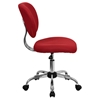 Mesh Swivel Task Chair - Mid Back, Red - FLSH-H-2376-F-RED-GG