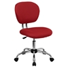 Mesh Swivel Task Chair - Mid Back, Red - FLSH-H-2376-F-RED-GG