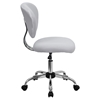 Mesh Swivel Task Chair - Mid Back, White - FLSH-H-2376-F-WHT-GG