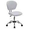 Mesh Swivel Task Chair - Mid Back, White - FLSH-H-2376-F-WHT-GG