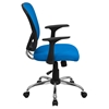 Swivel Task Chair - Mid Back, Blue Mesh - FLSH-H-8369F-BL-GG