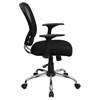 Swivel Task Chair - Mid Back, Swivel, Black Mesh - FLSH-H-8369F-BLK-GG