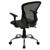 Swivel Task Chair - Mid Back, Dark Gray Mesh - FLSH-H-8369F-DK-GY-GG