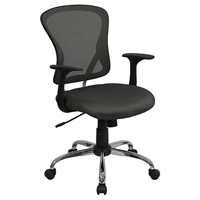 Swivel Task Chair - Mid Back, Dark Gray Mesh