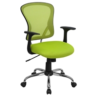 Swivel Task Chair - Mid Back, Green Mesh