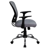 Swivel Task Chair - Mid Back, Gray Mesh - FLSH-H-8369F-GY-GG
