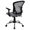 Swivel Task Chair - Mid Back, Gray Mesh - FLSH-H-8369F-GY-GG