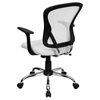 Swivel Task Chair - Mid Back, White Mesh - FLSH-H-8369F-WHT-GG